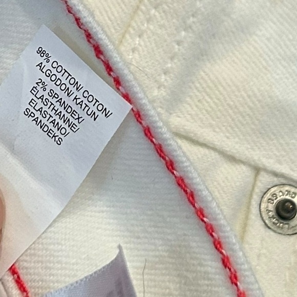 Lucky Brand White Charlie Skinny Jeans Size 10/30 - Picture 2 of 8